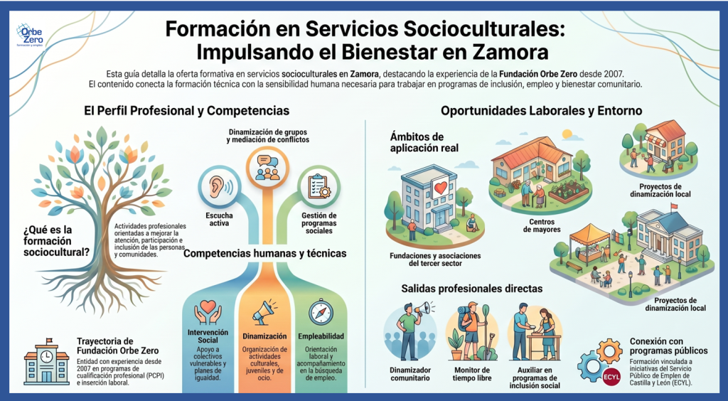 Cursos de servicios socioculturales y a la comunidad