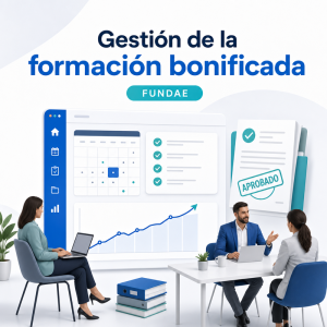 Imagen corporativa del servicio de gestión de la formación bonificada FUNDAE de OrbeZero